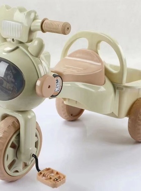 儿童三轮车1-3-5岁男女宝宝小蜜蜂音乐灯光童车脚踏车自行车