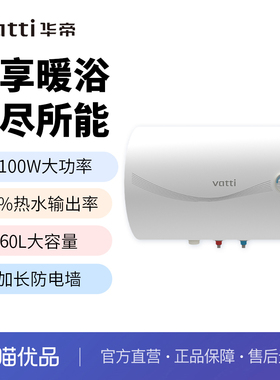 华帝(VATTI)DJF60-YP09电热水器舒适暖浴家用储水式60L升大容量