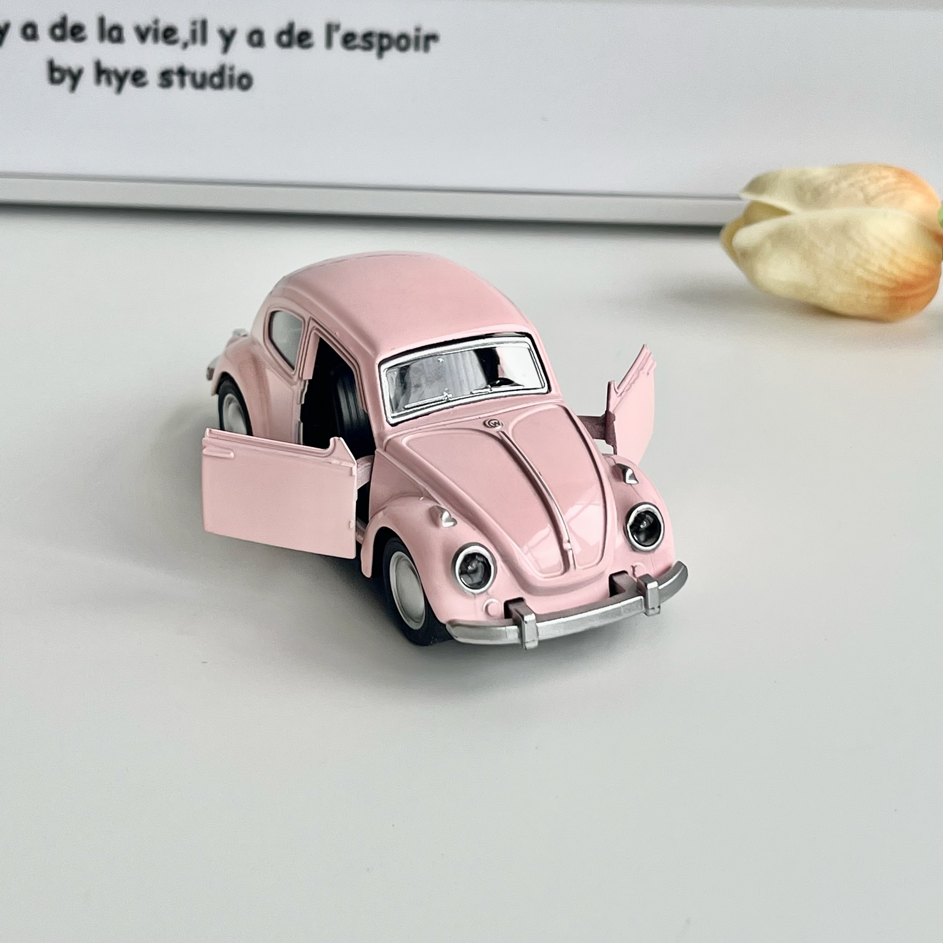 少女心房间粉色老爷车小汽车摆件家居装饰品儿童创意可爱玩具礼物