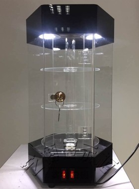 小型展示柜珠宝饰品礼品摆件手表手机旋转展架亚克力玻璃透明定制