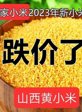 农家小黄米5斤山西特产黄小米月子米养胃小米粥晋谷21五谷杂粮包
