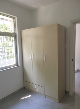 深圳现代简约卧室组合衣柜板式木质衣柜三门1.2m简易成人衣橱衣柜