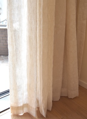 泰勒金美式进口华丽家族高质感棉麻纱窗纱客厅卧室窗帘成套定制