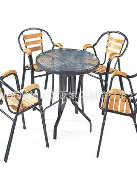 休闲桌椅 别墅阳台庭院桌椅五件套休闲咖啡奶茶桌椅 成套家具装8