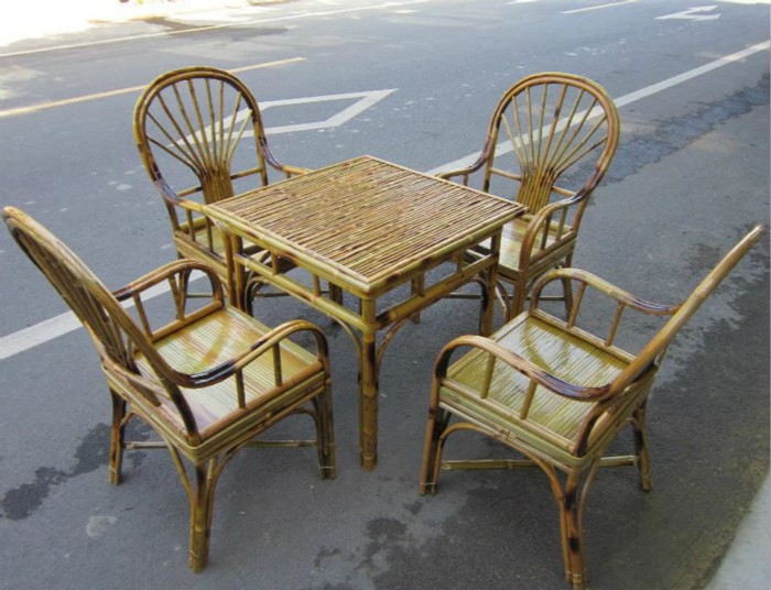 竹家具成套竹桌椅 茶室咖啡厅沙发桌椅 餐厅饭店酒吧休闲桌椅套件