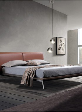 楷模 普术-柏格床现代简约双人床1.8米婚床卧室组合套装