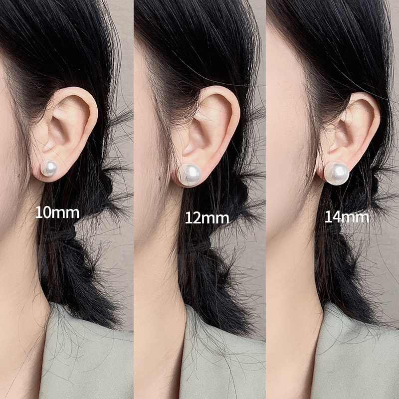 高级珍珠耳钉女小众设计感耳环气质名媛耳扣2024年新款潮耳饰爆款