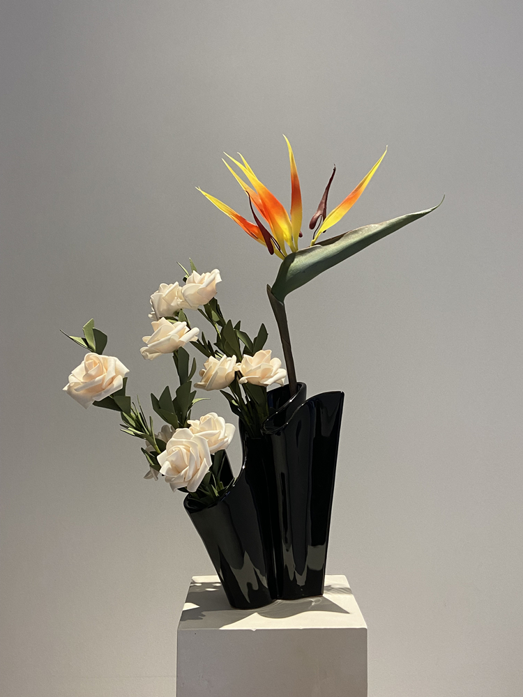 STARSHUO原创设计[繁花似锦]花瓶陶瓷软装花器创意摆件客厅装饰品