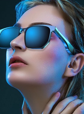 新款带通话音频蓝牙耳机智能眼镜多功能真无线夜视眼镜太阳墨镜