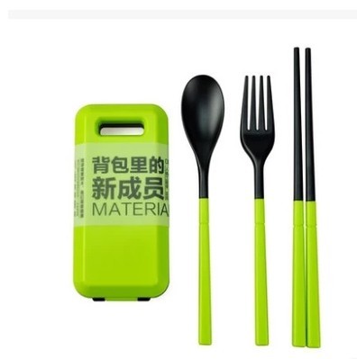 户外折叠餐具盒旅行便携多功能旅游筷子勺子叉子套装露营用品