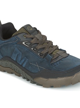 Merrell迈乐男鞋登山鞋户外运动鞋深蓝色系带防滑耐磨原装正品