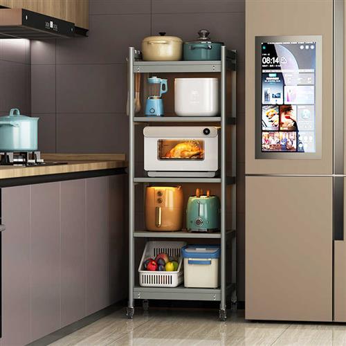 厨房微波炉置物架多层落地电器烤箱小家电多功能收纳储物架可移动