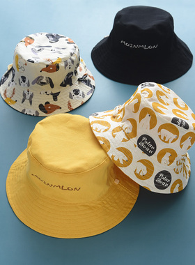 儿童渔夫帽春秋 婴儿帽子夏季薄款 男女童防晒宝宝遮阳帽 太阳帽