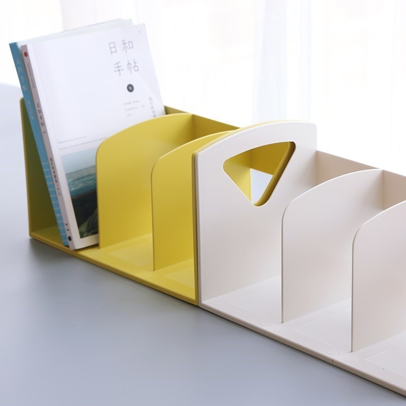 收纳塑料儿童桌面小书架简约现代桌上书本文件简易架创意桌面书架
