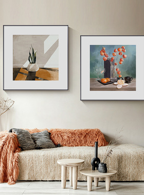 客厅沙发背景墙装饰画抽象创意个性餐厅挂画现代简约卧室房间壁画
