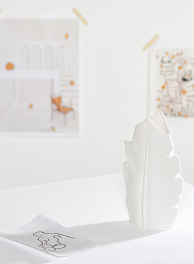 北欧现代简约陶瓷创意干花花瓶家居装饰摆件客厅卧室花插拍摄道具