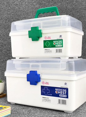 医药箱家庭装大号药品收纳盒医疗箱家用塑料急救箱儿童小药箱