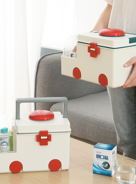 药箱家庭装家用收纳盒大容量新冠常备药医疗箱宝宝儿童急救医药箱