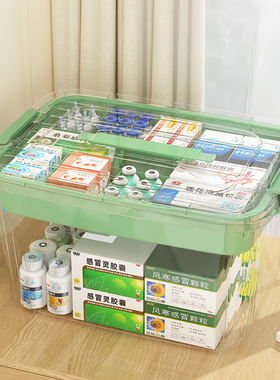 药箱家庭装家用医药箱大号药品药物收纳盒多层医用药包急救医疗箱