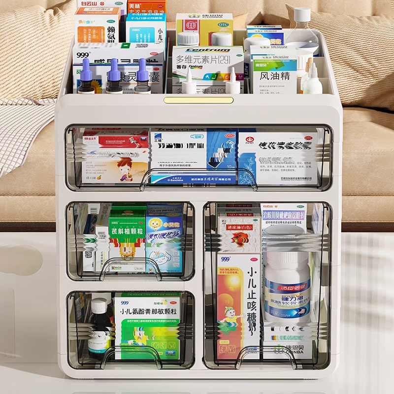日本家用药箱家庭装药品收纳盒超大容量药盒收纳箱多层药物医药箱