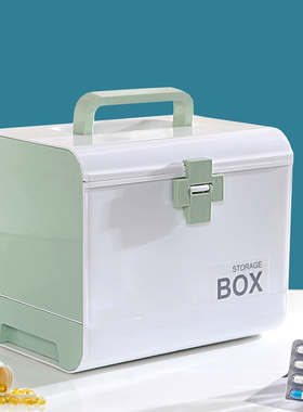 家庭医药箱大号儿童急救药箱药品收纳盒医疗箱家用保健包小医薬箱