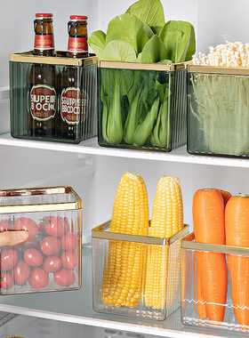 冰箱侧门收纳盒厨房内侧保鲜食品级侧面放葱姜蒜里的储物整理神器