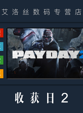 PC中文正版 steam平台 国区 联机游戏 收获日2 掠夺日2 PAYDAY 2 激活码 Key