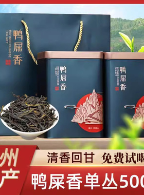 潮州凤凰单枞茶鸭屎香礼盒装500g单丛蜜兰香乌龙茶自己喝特级茶叶