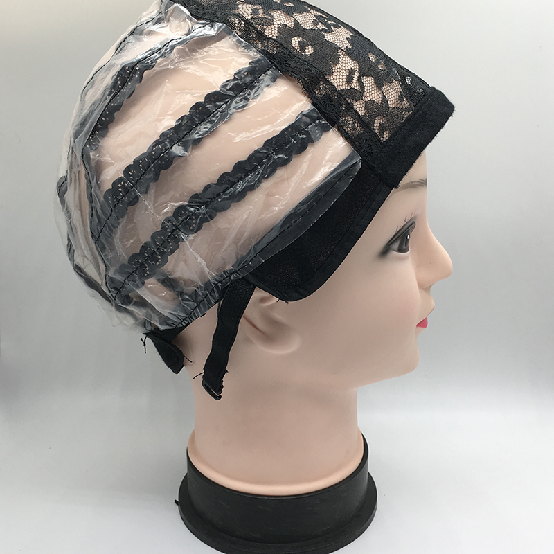 包邮假发网帽配件专用韩国料玫瑰花网底胶纸黑色发网制做头套帽子