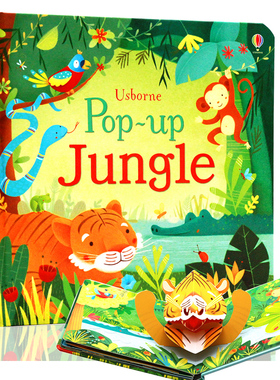 Usborne 丛林立体书Pop up jungle 英文原版绘本 科普读物 翻翻书 精装 插图精美 儿童图画书 1-2-3-4-5-6岁亲子阅读