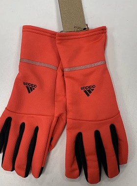 adidas阿迪达斯男女健身跑步足球训练运动加绒防寒保暖手套H09330