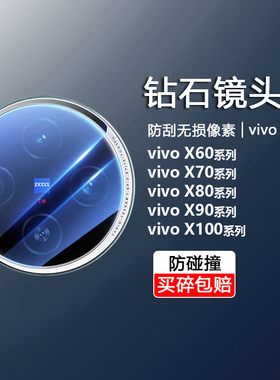 适用vivo X90镜头钢化膜X80后摄像头保护X100Pro手机相机防刮X60t防爆玻璃X90Pro+防摔X70t全包X90s无损像素