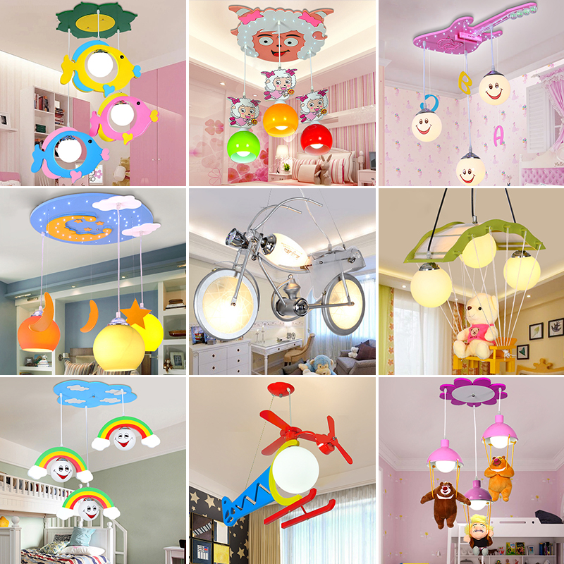 个性造型现代公主创意儿童房卡通灯护眼幼儿园灯具教室吊灯母婴店