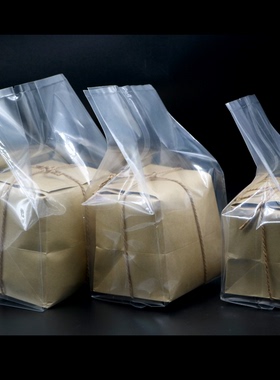 通用加厚真空袋食品级透明包装袋龙井茶透明塑料袋装牛皮纸方包袋