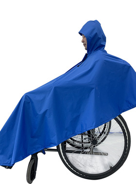 成人男女优质加大加厚轮椅雨披电动手动推车轮椅专用雨衣罩住整车