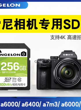 适用 索尼相机内存sd卡256g高速微单单反摄影摄像机Sony内存储a6400a6000zv1DSC-800W数码照相机通用cd储存卡