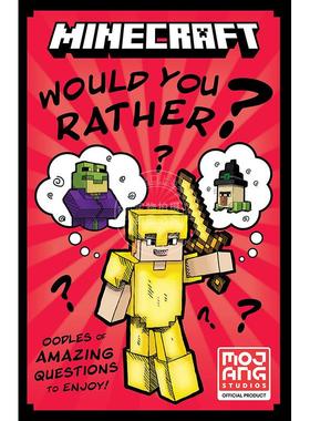 现货 我的世界搞笑漫画 你更想选谁 儿童读物 英文原版 Minecraft Would You Rather