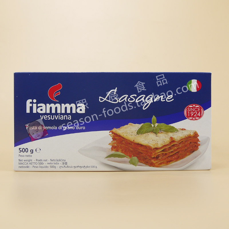 Fiamma115#Lasagna 火山千层面500g薄片形千层面皮意面宽面意粉