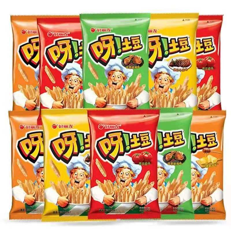 好丽友呀土豆70g薯条蜂蜜黄油儿童休闲有趣膨化小零食品薯片韩国