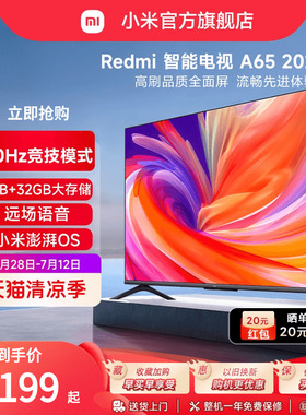 小米Redmi A65英寸 2025款高清全面屏平板液晶电视机新品L65RB-RA