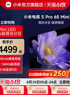 小米电视S Pro 65 MiniLED高分区 144Hz超高刷65英寸高清平板电视