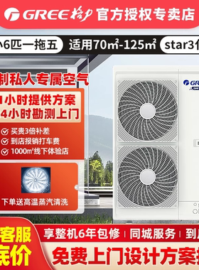 格力star3中央空调上海家用一拖五六多联机6匹冷暖变频节能风管机