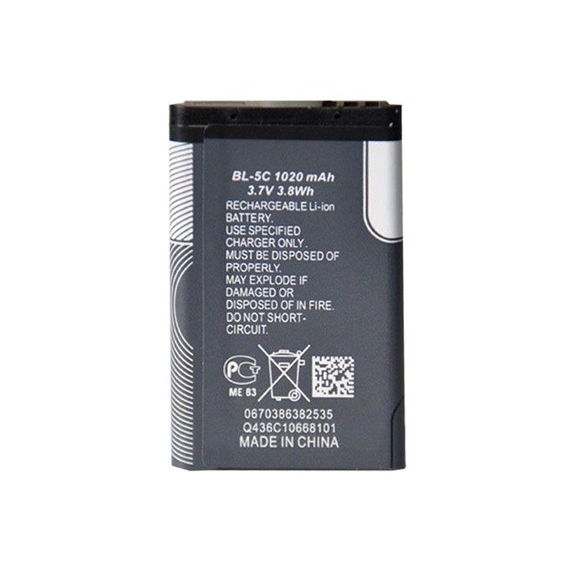 BL-5C锂电池 适用诺基亚手机电池 插卡小音箱电池 收音机玩具