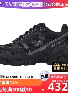 【自营】斯凯奇男鞋冬季新款运动鞋厚底熊猫休闲鞋237121正品加绒