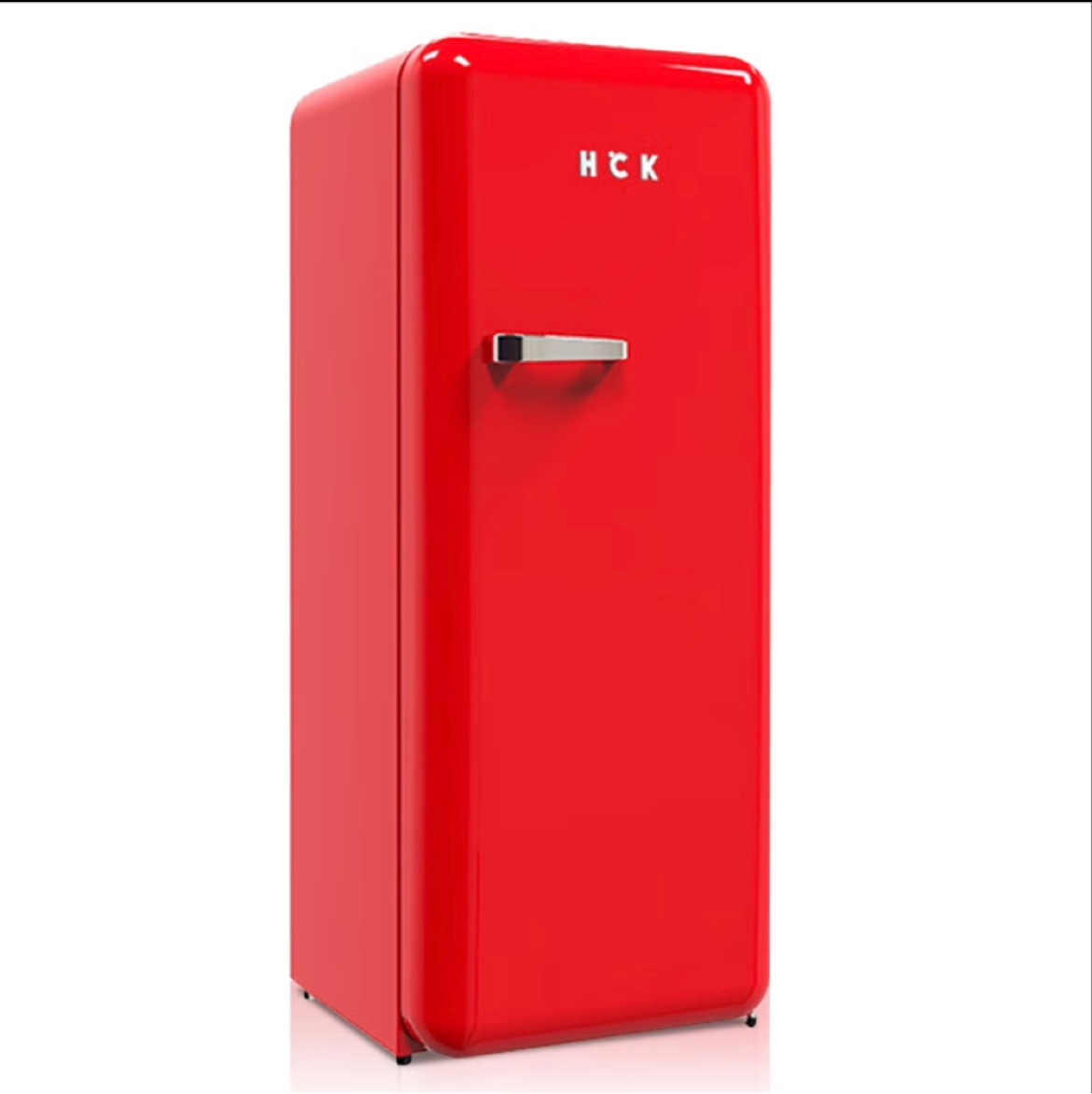 HCK哈士奇复古单门130GGA冷藏冷冻客厅大容量高颜值大容量冰箱