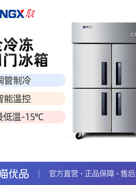 星星（XINGX） BD-860TE四门全冷冻厨房冰箱 立式单温铜管制冷