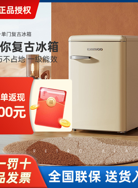 DAEWOO/大宇 BC-106DYA复古冰箱家用小冰箱迷你小型网红白色