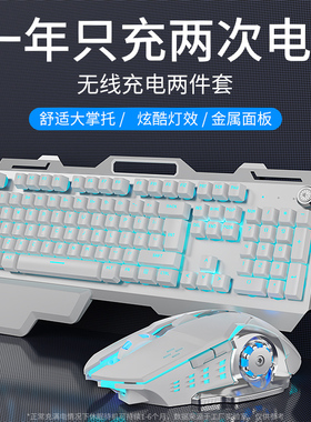 前行者机械手感无线键盘鼠标套装电竞游戏专用可充电款蓝牙键鼠