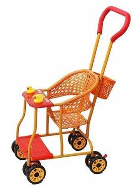 折叠拉杆车通用购物手推车拖车小号商场夏季婴儿竹藤推车藤椅轻便