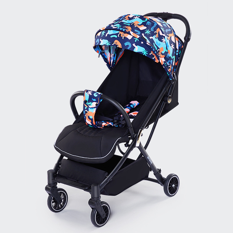 呵宝婴儿推车可坐可躺轻便折叠高景观一键折叠新生儿宝宝口袋童车